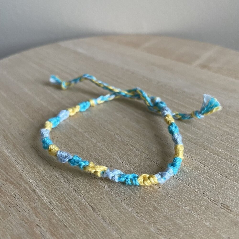 Chelsea Bracelet, anklet, trendy, comfortable, tie, embroidery thread, woven, gi
